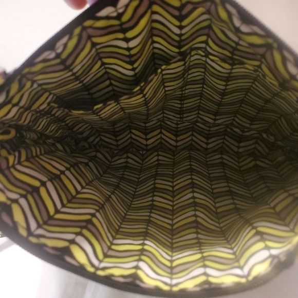 Vera Bradley Crossbody Saddle Bag With Matching Strap Wallet Citron Lime 11'x10" - Picture 8 of 8